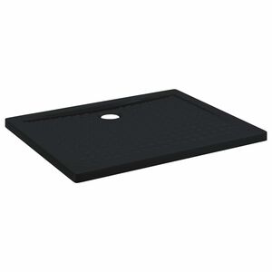 vidaXL Zuhany Alap T&aacute;lca Dots-szal 100 x 80 x 4 cm ABS Fekete