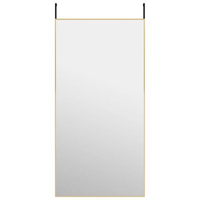 vidaXL arany üveg és alumínium ajtótükör 50x100 cm