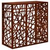 vidaXL L&eacute;gkondicion&aacute;l&oacute; Takar&oacute; Rozsd&aacute;s 110 x 50 x 105 cm
