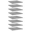 vidaXL 8 db betonsz&uuml;rke szerelt fa k&ouml;nyvespolc 40 x 40 x 1,5 cm