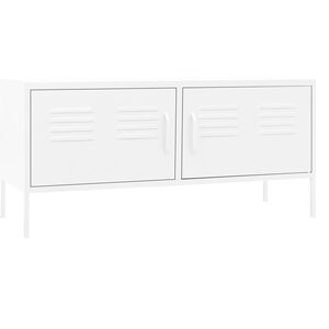 vidaXL feh&eacute;r ac&eacute;l TV-szekr&eacute;ny 105 x 35 x 50 cm