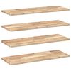 vidaXL 4 db kezeletlen t&ouml;m&ouml;r ak&aacute;cfa f&uuml;ggőpolc 100 x 30 x 2 cm