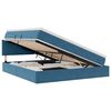 vidaXL T&aacute;rol&oacute;s &Aacute;gy matracmal t&aacute;rol&oacute;val S&ouml;t&eacute;t k&eacute;k 160 x 200 cm B&aacute;rsony