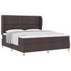 vidaXL Boxrug&oacute;s &aacute;gy matracmal S&ouml;t&eacute;t Barna 200 x 180 cm sz&ouml;vet