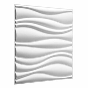 vidaXL Fali panelek 4 db 50 x 50 cm Feh&eacute;r