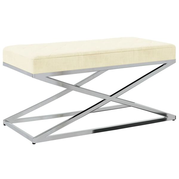 vidaXL kr&eacute;msz&iacute;nű b&aacute;rsony &eacute;s rozsdamentes ac&eacute;l pad