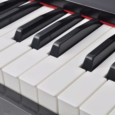 vidaXL 88 billentyűs digitális zongora pedálokkal fekete melamin lap