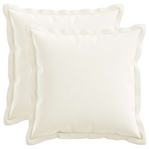 vidaXL P&aacute;rna huzat 2 pcs HOUTEN Feh&eacute;r 30 x 30 cm Műlensz&ouml;vet