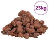 vidaXL 25 kg piros vulkanikus kőzet 1-2 cm