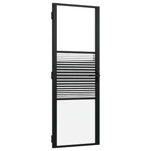 vidaXL &Uuml;vegajt&oacute; 76 x 3,5 x 201,5 cm Alum&iacute;nium Fekete