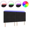 vidaXL LED &aacute;gyt&aacute;mla LED -es l&aacute;mp&aacute;kkal Fekete 200 cm Poli&eacute;szter