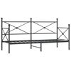 vidaXL kanap&eacute;&aacute;gy matrac n&eacute;lk&uuml;l fekete 90x200 cm ac&eacute;l