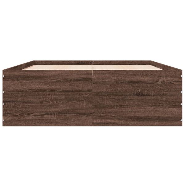 vidaXL barna t&ouml;lgysz&iacute;nű szerelt fa &aacute;gykeret 120 x 200 cm