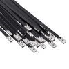 vidaXL K&aacute;bel k&ouml;t&eacute;l 25 db 4,6 x 450 mm Fekete