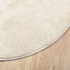 vidaXL OVIEDO bézs rövid szálú szőnyeg Ø 80 cm