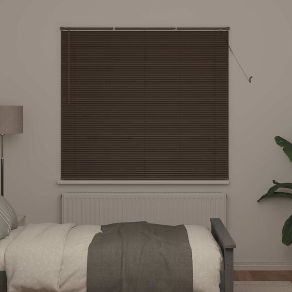 vidaXL Zsaluzia S&ouml;t&eacute;t barna mint&aacute;val 150 x 140 cm PVC