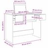 vidaXL Kozmetikai Asztal fi&oacute;kkal t&aacute;rol&oacute;val &Ouml;reg fa 100 x 45 x 76 cm