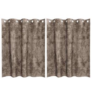 vidaXL B&aacute;rsonyf&uuml;gg&ouml;ny&ouml;k 2 db Cappuccino 140 x 140 cm B&aacute;rsony
