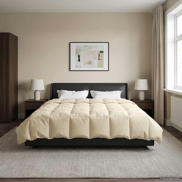 vidaXL T&eacute;li takar&oacute; S&ouml;v&eacute;nyes Kr&eacute;m 220 x 240 cm Mikrosz&aacute;l