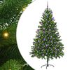 vidaXL Kar&aacute;csonyfa 300 LED-del &aacute;llv&aacute;nnyal Z&ouml;ld 180 cm PE