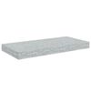 vidaXL 4 db betonszürke MDF lebegő fali polc 50 x 23 x 3,8 cm