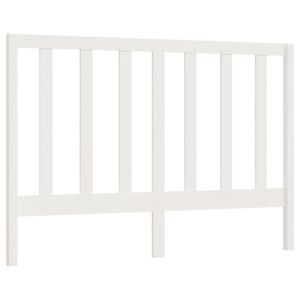 vidaXL feh&eacute;r t&ouml;m&ouml;r fenyőfa &aacute;gyfejt&aacute;mla 126 x 4 x 100 cm