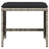 vidaXL 4db világosszürke polyrattan kerti szék párnával 40x40x35 cm