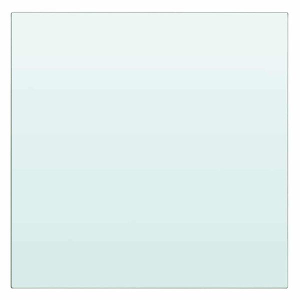 vidaXL Átlátszó üvegpolc 20x20 cm