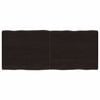 vidaXL s&ouml;t&eacute;tbarna kezelt t&ouml;m&ouml;r asztallap 120x50x(2-4) cm