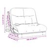 vidaXL t&ouml;m&ouml;r fenyőfa futon kanap&eacute;&aacute;gy matraccal 100 x 206 x 11 cm