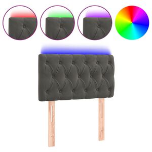 vidaXL s&ouml;t&eacute;tsz&uuml;rke b&aacute;rsony LED-es fejt&aacute;mla 80x7x78/88 cm