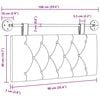 vidaXL Fali Fejt&aacute;mla Falra szerelhető Bord&oacute; 100 x 55 x 7 cm sz&ouml;vet
