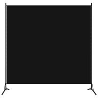 vidaXL fekete 1 paneles szövet paraván 175 x 180 cm