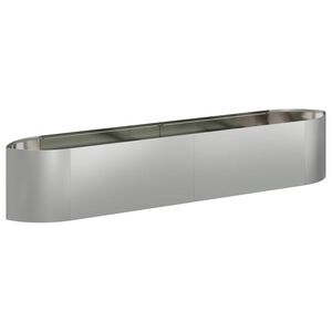 vidaXL Emelt kert &aacute;gy&aacute;s Horganyzott Ac&eacute;l 220 x 40 x 40 cm Ac&eacute;l