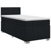 vidaXL Boxspring &aacute;gy matraccal fejt&aacute;ml&aacute;val Fekete 90 x 190 cm Sz&ouml;vet