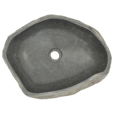 vidaXL ovális folyami kő mosdókagyló 46-52 cm