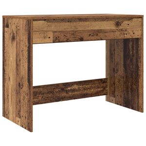 vidaXL Asztal fi&oacute;kkal t&aacute;rol&oacute;val &Ouml;reg fa 100 x 50 x 78 cm M&eacute;rn&ouml;ki fa