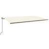 vidaXL kr&eacute;msz&iacute;nű automata sz&eacute;l&eacute;rz&eacute;kelős &eacute;s LED-es napellenző 600x350cm