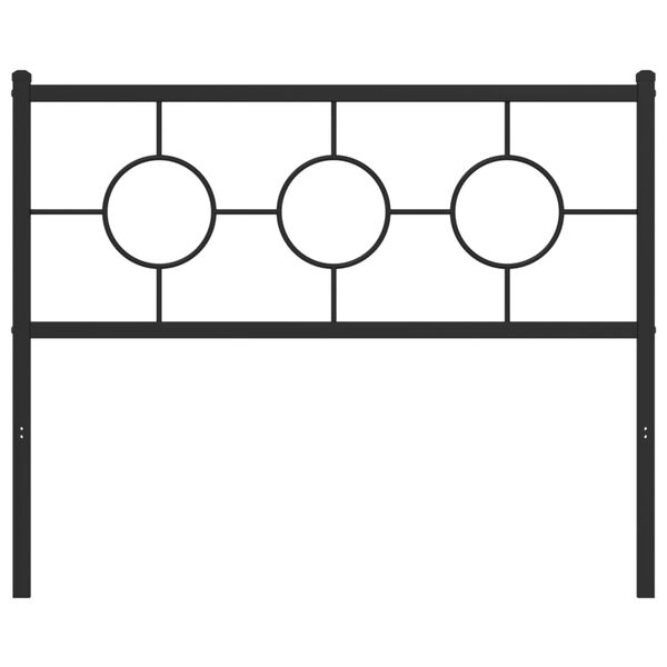 vidaXL fekete f&eacute;m csere fejt&aacute;mla 107 cm
