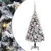 vidaXL Mű kar&aacute;csonyfa 150 LED-del Feh&eacute;r 120 cm PVC &eacute;s Ac&eacute;l &eacute;s Műanyag