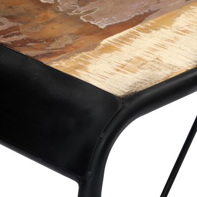 vidaXL tömör nyers újrahasznosított fa tálalóasztal 140 x 35 x 76 cm