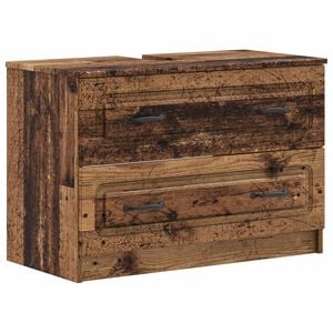 vidaXL F&uuml;rdőszobai mosd&oacute;szekr&eacute;ny UTRECHT Antik Fa 82 x 41 x 56 cm