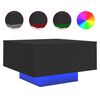 vidaXL fekete doh&aacute;nyz&oacute;asztal LED-l&aacute;mp&aacute;kkal 55 x 55 x 31 cm
