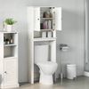 vidaXL WC Szekr&eacute;ny ajt&oacute;val VIGO Feh&eacute;r &eacute;s Antik Feh&eacute;r 60 x 27 x 161 cm