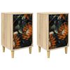vidaXL &Eacute;jjeliszekr&eacute;ny LOCHEM 2 db Sonoma T&ouml;lgy 36 x 33 x 60 cm