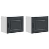 vidaXL Mosogat&oacute;g&eacute;p panel Kalmar 2 pcs Fekete Szerelt Fa