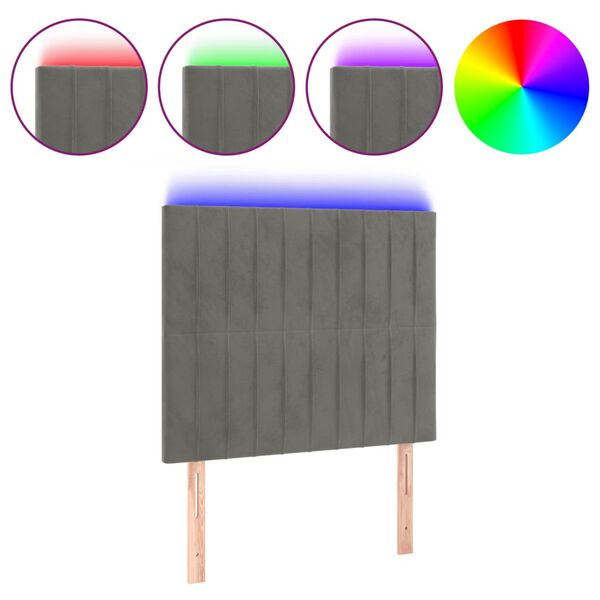 vidaXL vil&aacute;gossz&uuml;rke b&aacute;rsony LED-es fejt&aacute;mla 80x5x118/128 cm