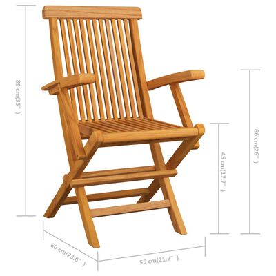 vidaXL 3 db tömör tíkfa kerti szék élénkzöld párnával