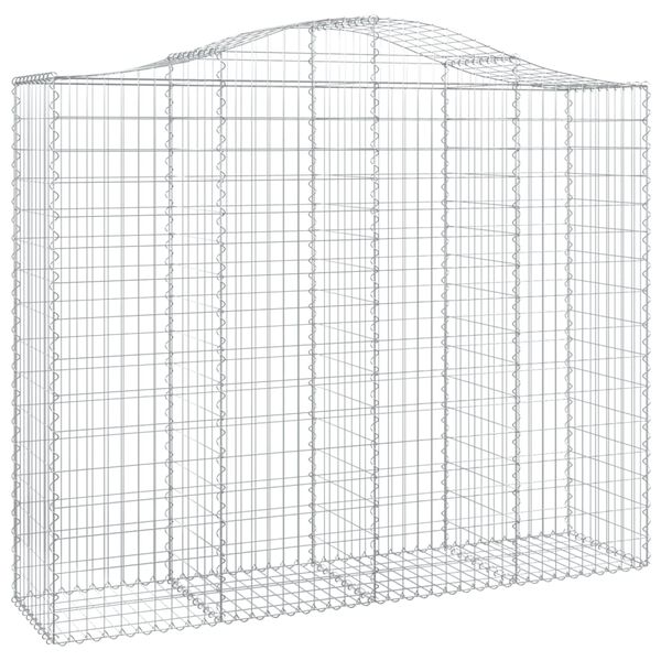 vidaXL 30 db &iacute;ves horganyzott vas gabion kos&aacute;r 200x50x160/180 cm