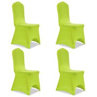 vidaXL 4 db zöld nyújtható székszoknya